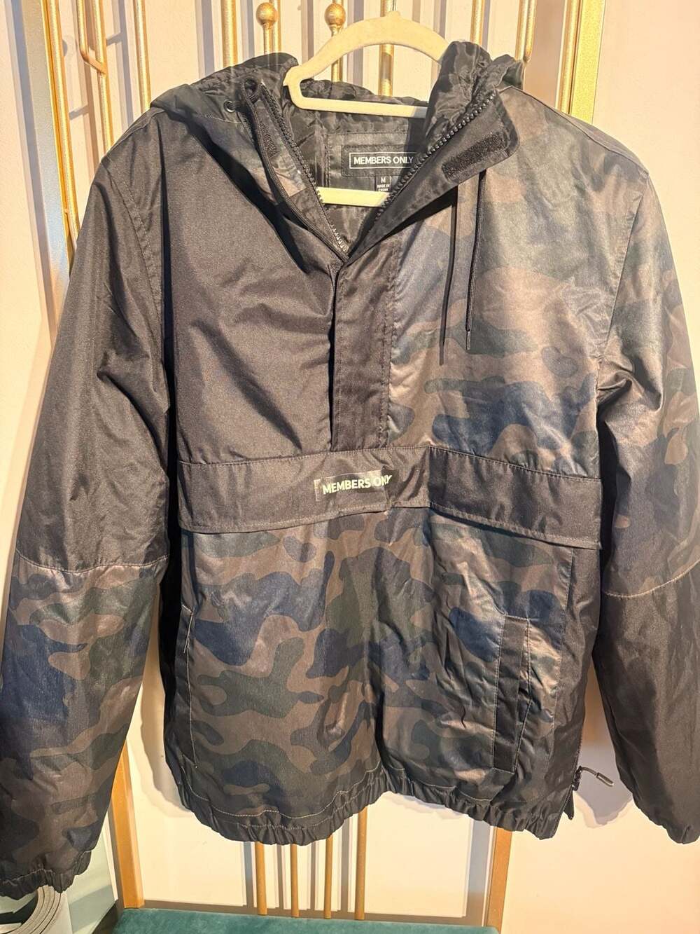 Members Only Camouflage Popover Jacket Size M